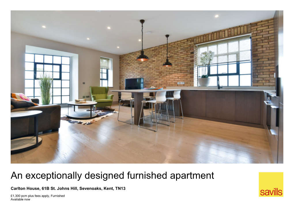 An Exceptionally Designed Furnished Apartment