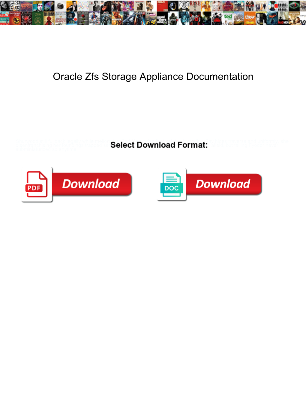 Oracle Zfs Storage Appliance Documentation