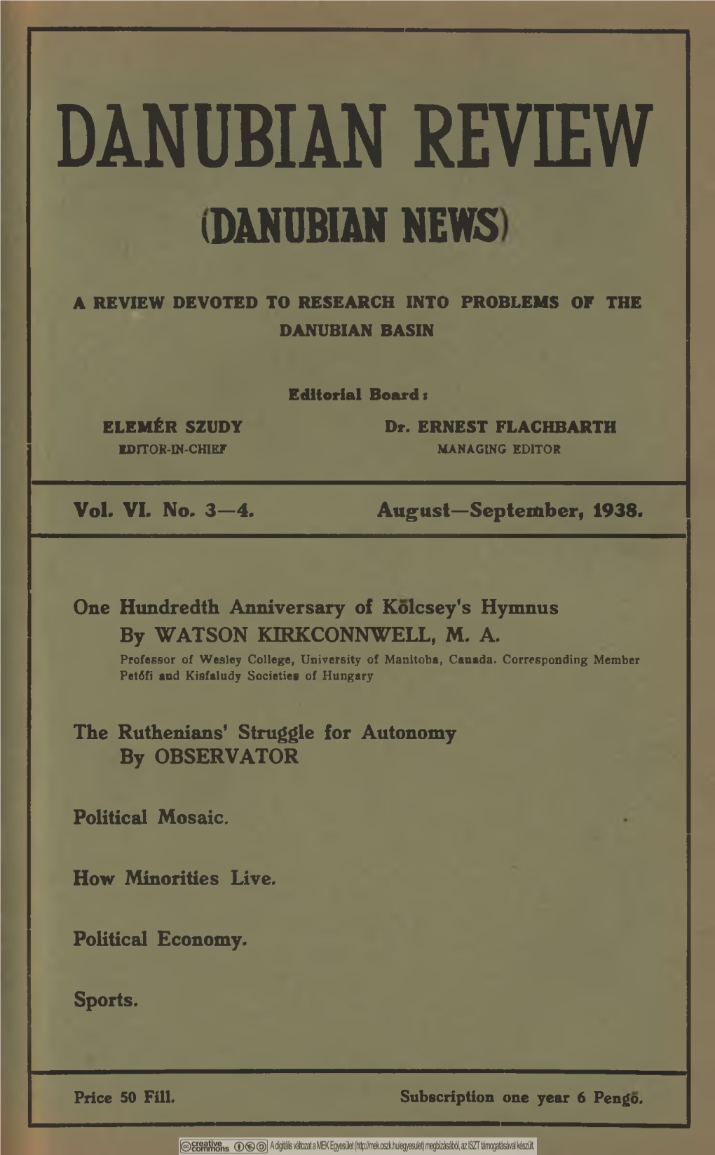 DANUBIAN REVIEW Idanubian NEWS
