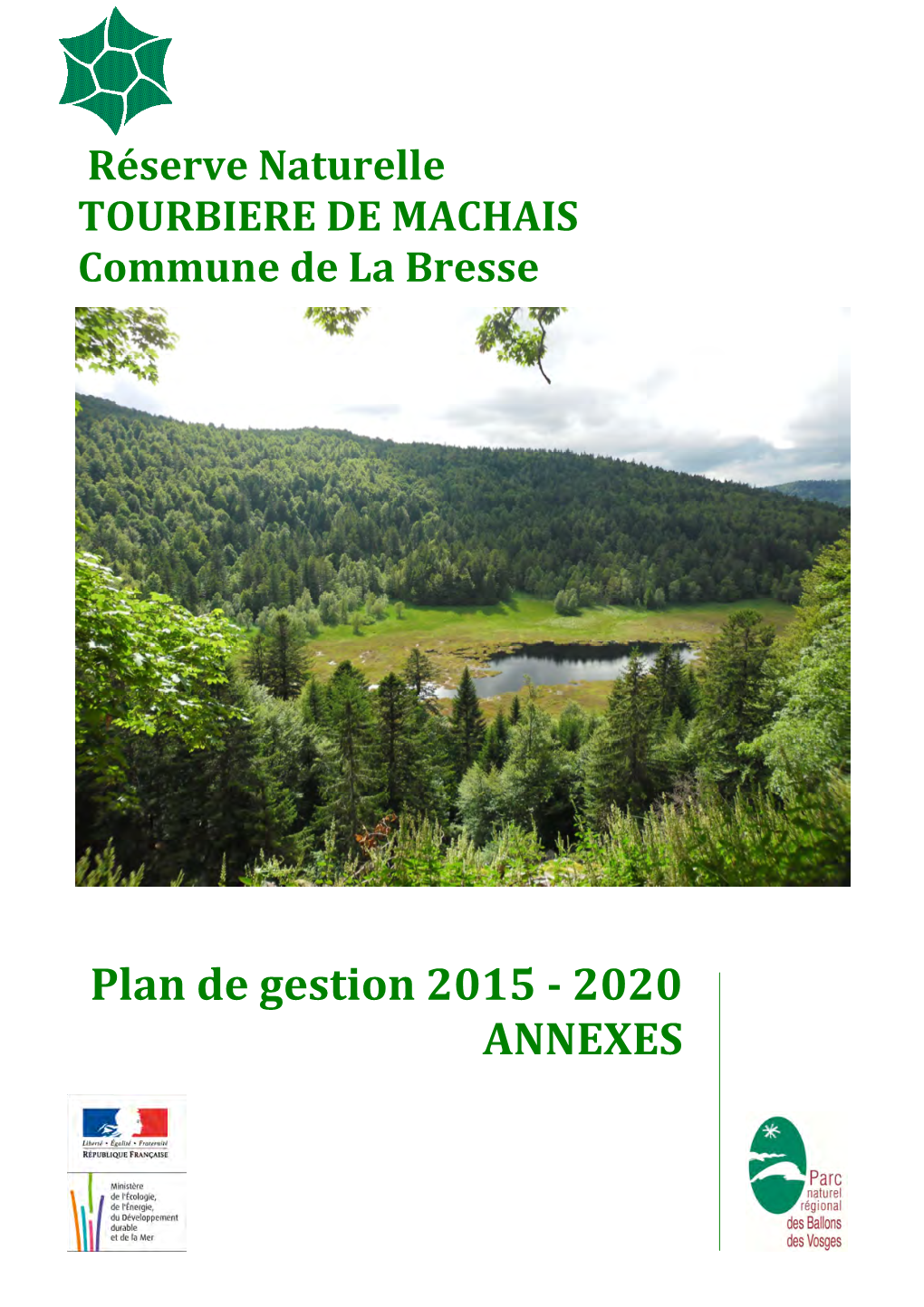 Plan De Gestion 2015 - 2020 ANNEXES