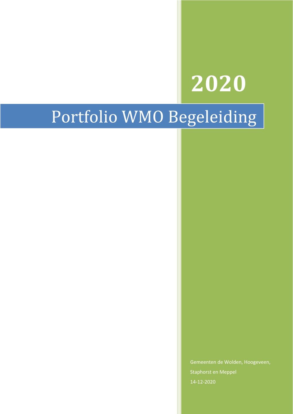 Portfolio WMO Begeleiding