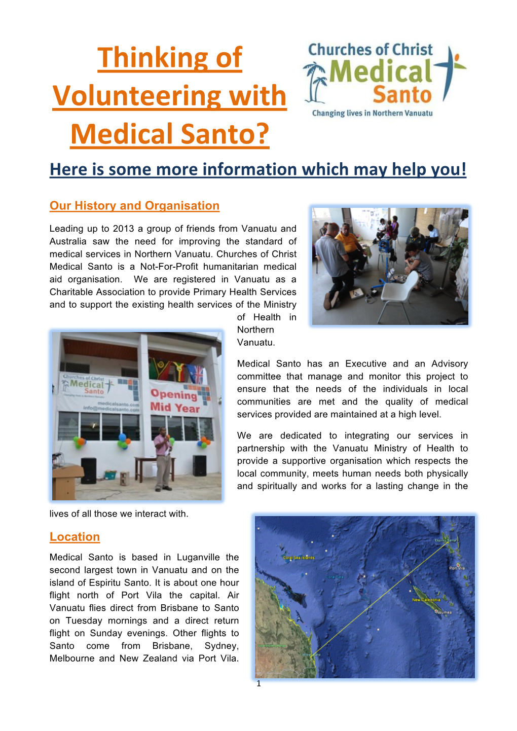 Thinking of Volunteering with Medical Santo?