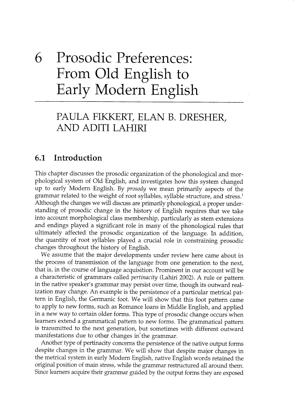 From Old English to Early Modern English