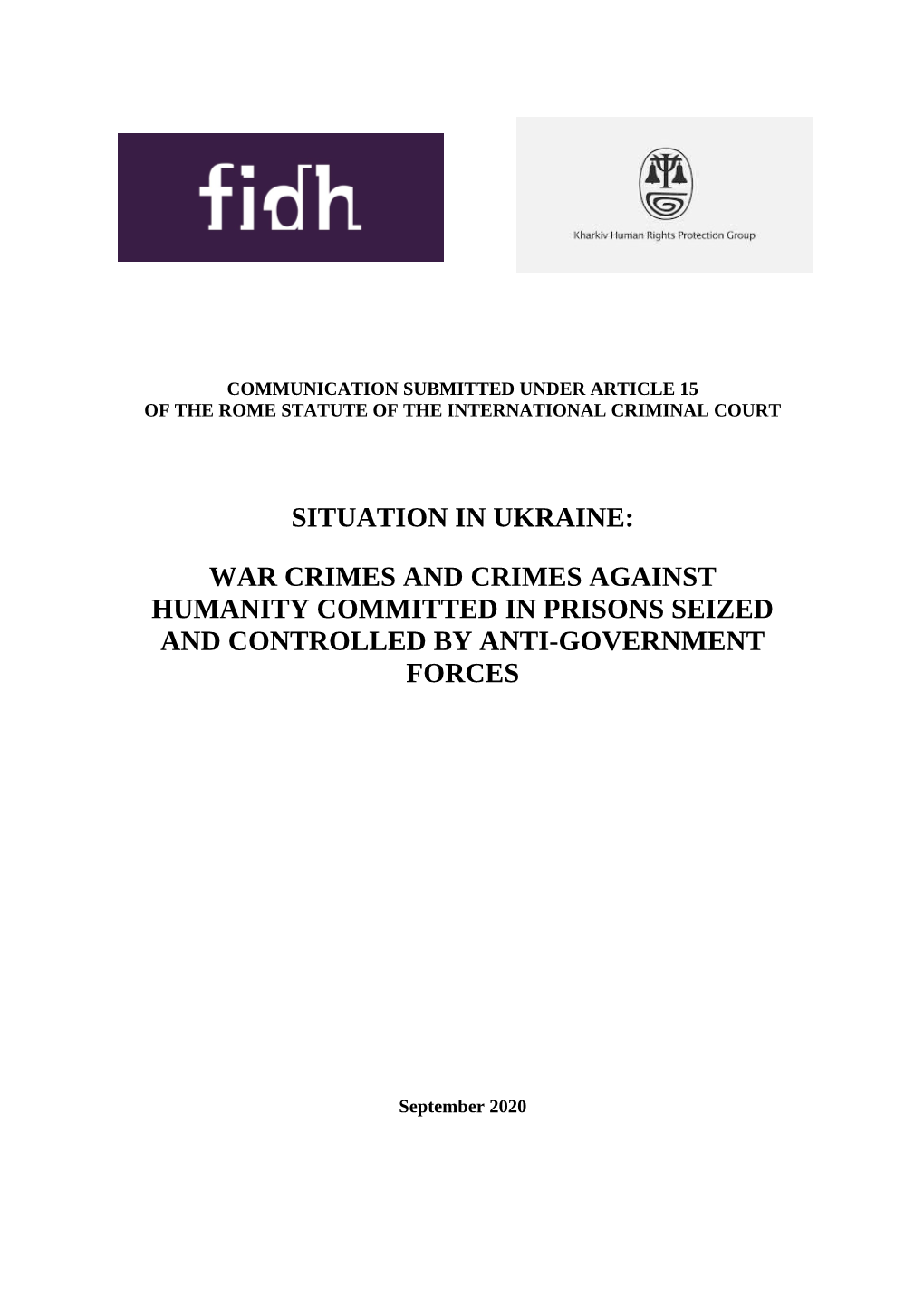 Situation in Ukraine