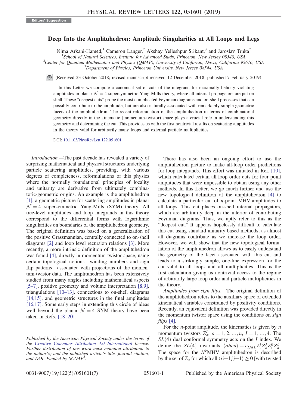 Deep Into the Amplituhedron: Amplitude Singularities at All Loops and Legs