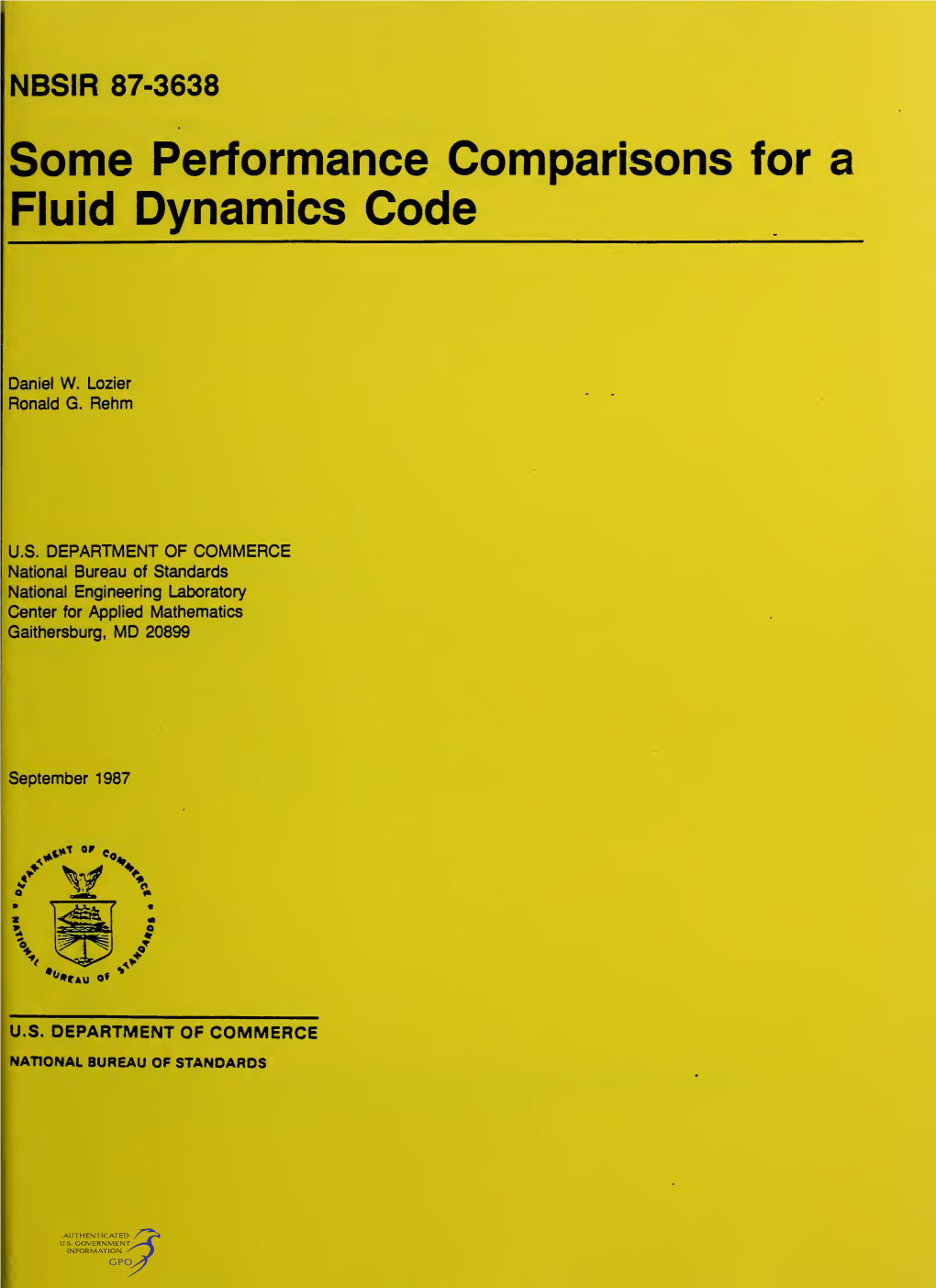 Some Performance Comparisons for a Fluid Dynamics Code