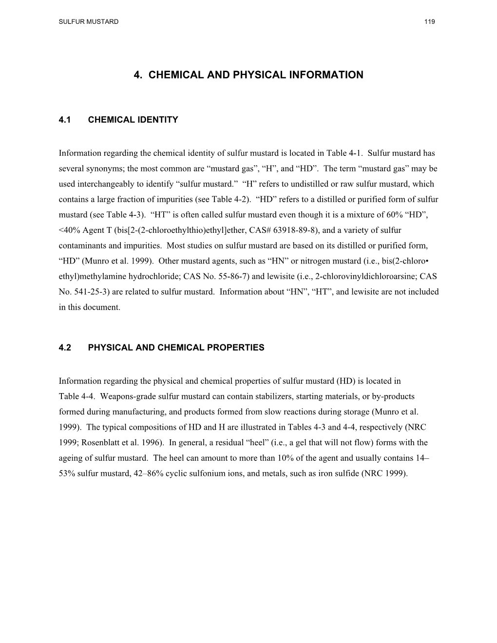 4. Chemical and Physical Information