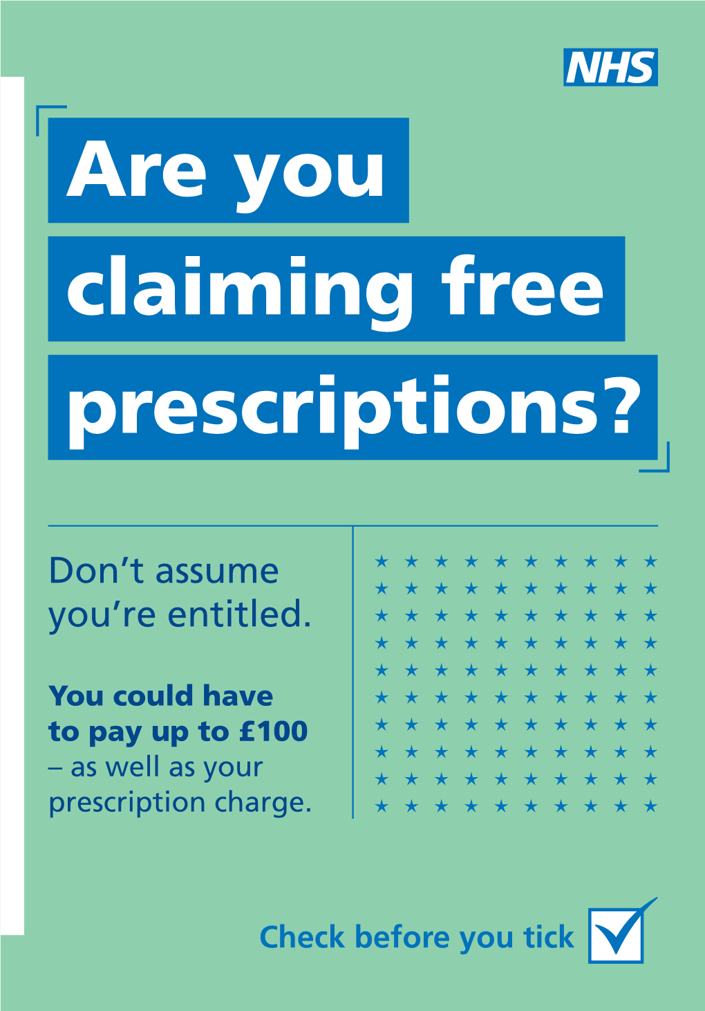 Are You Claiming Free Prescriptions?