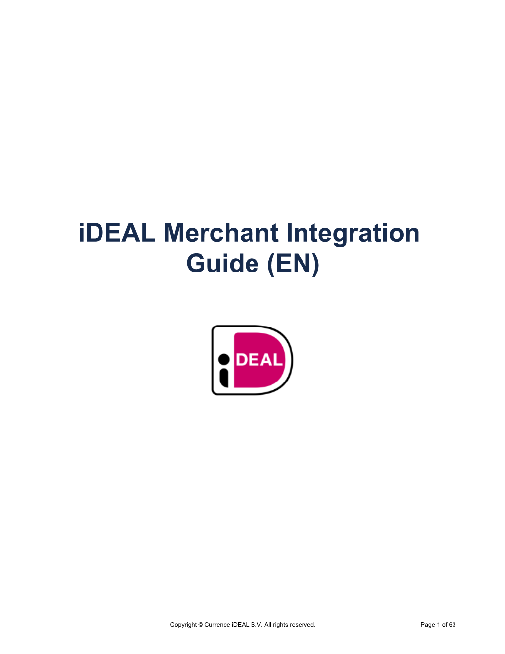 Ideal Merchant Integration Guide (EN)