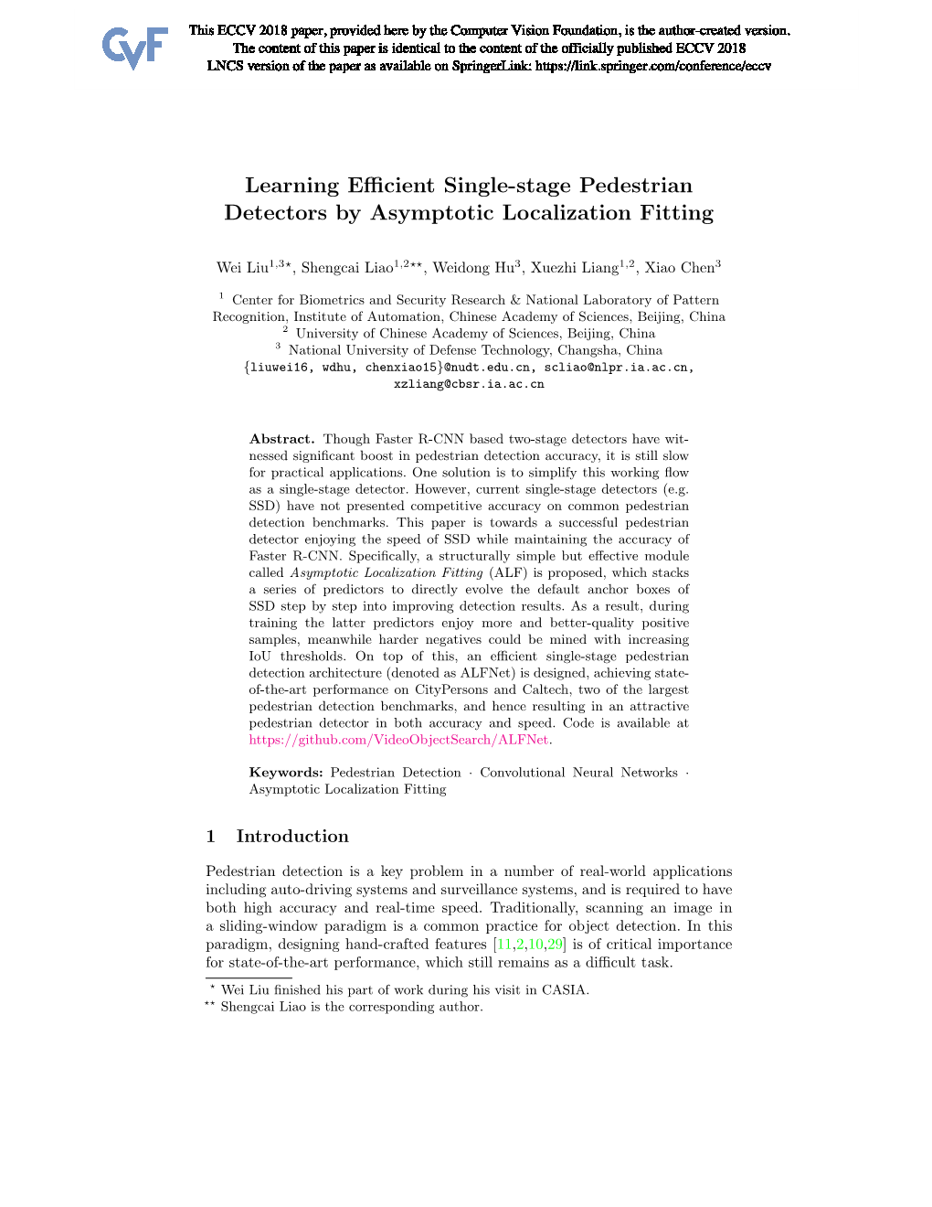 Learning Efficient Single-Stage Pedestrian Detection by Asymptotic Localization Fitting