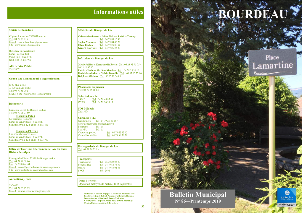 Bulletin 86 -Printemps 2019-C