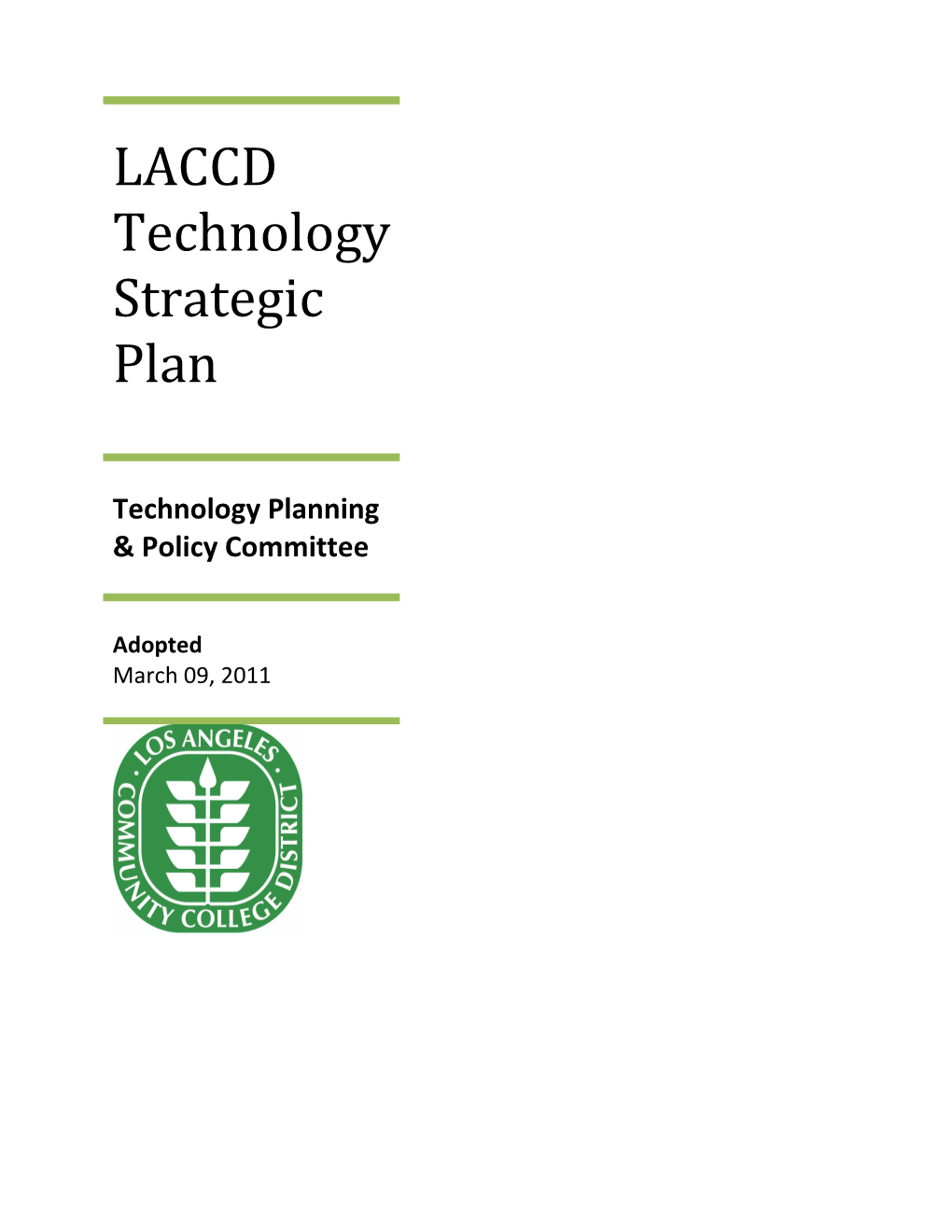 LACCD Technology Plan