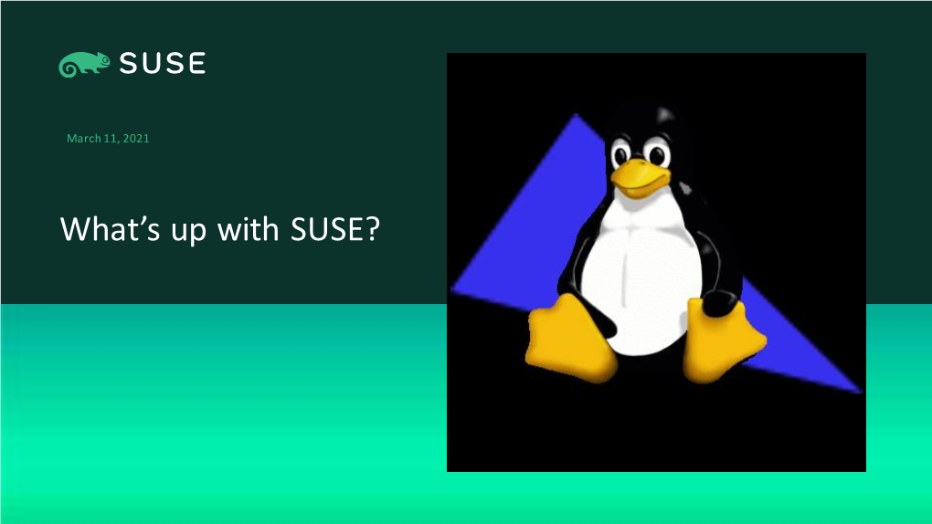 What's up with SUSE?