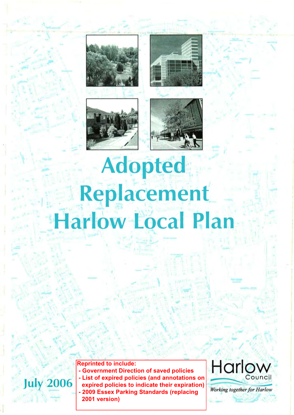 Adopted Replacement Harlow Local Plan