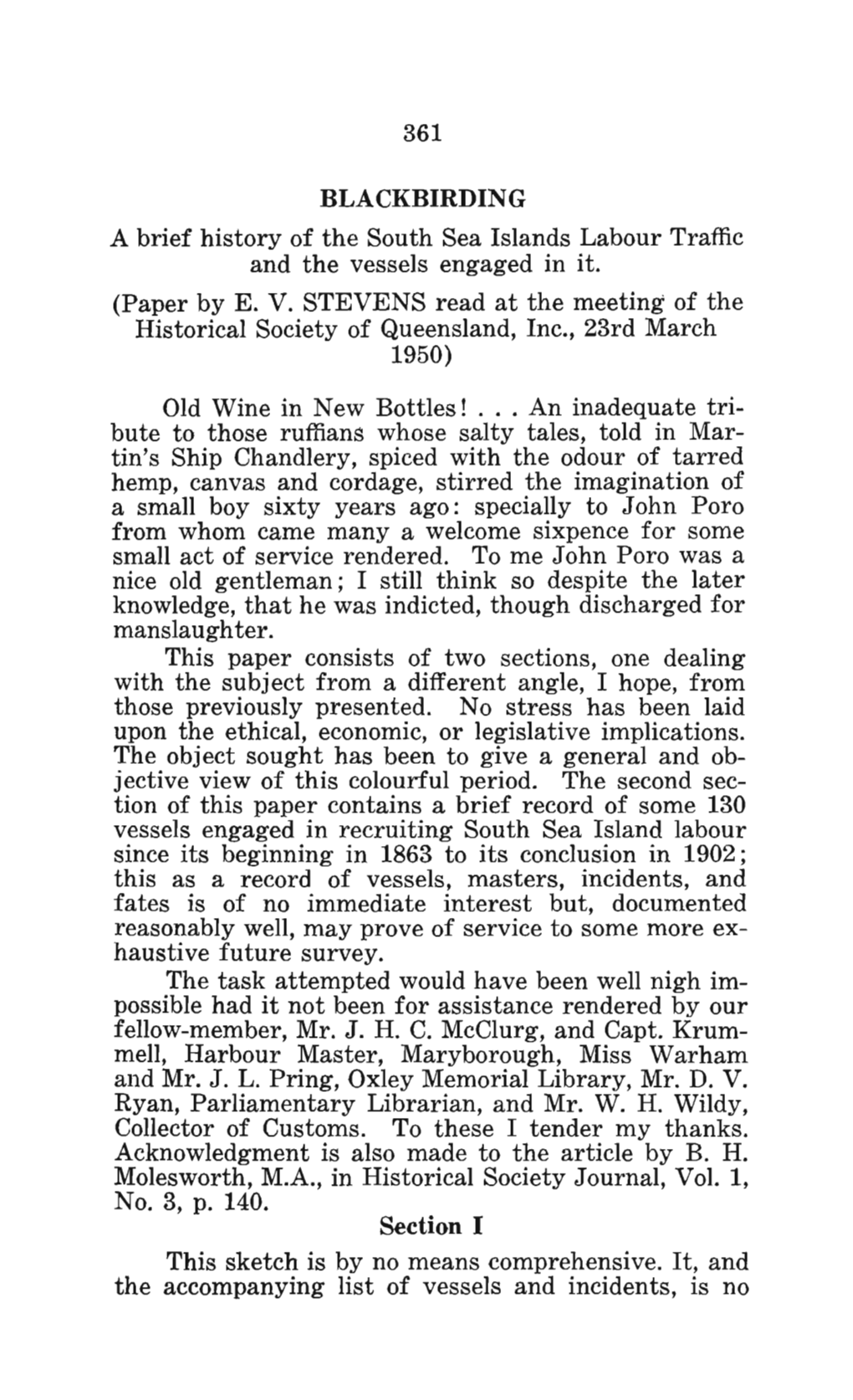 361 BLACKBIRDING a Brief History of the South Sea Islands