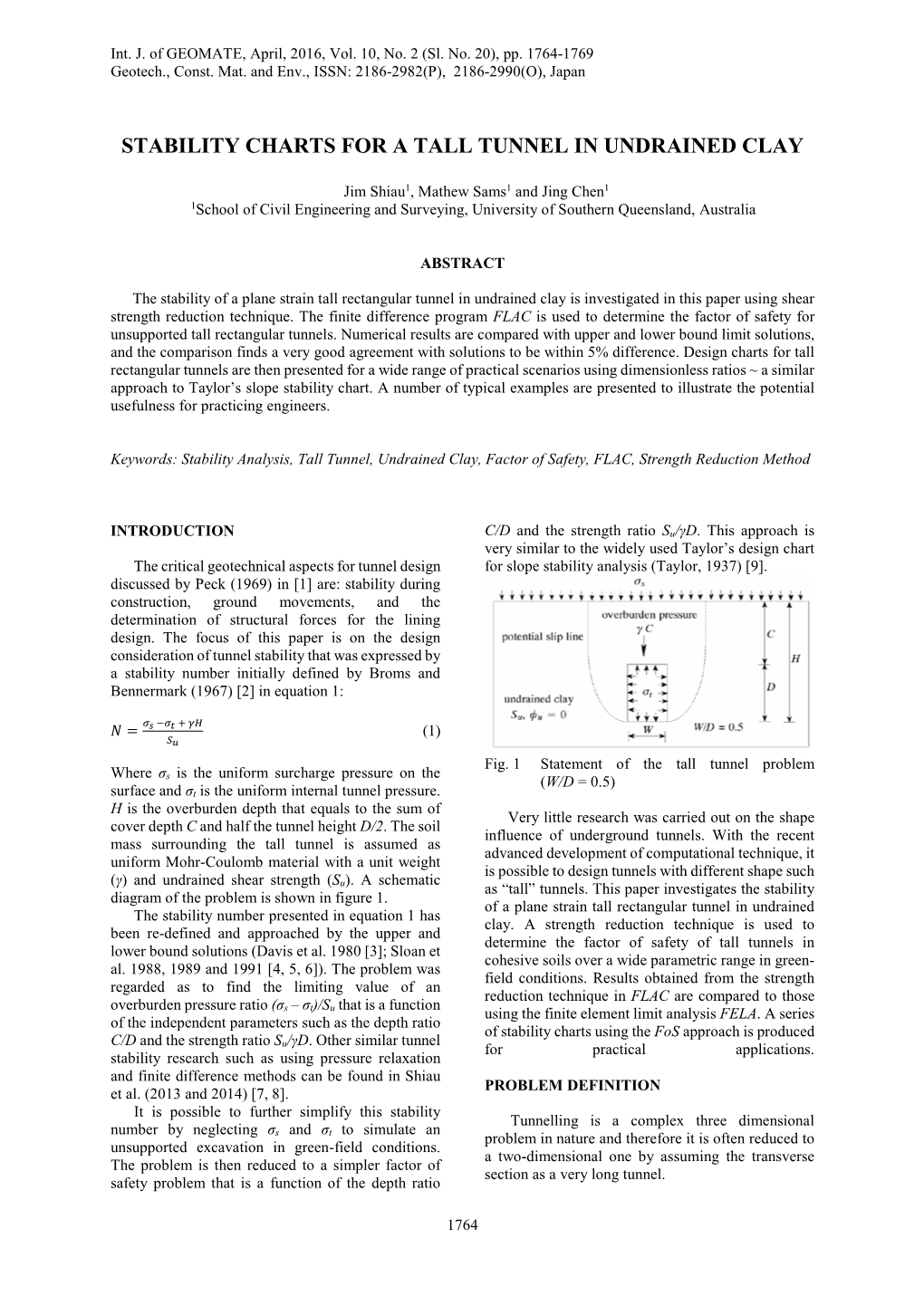 Stability Charts for a Tall Tunnel in Undrained Clay