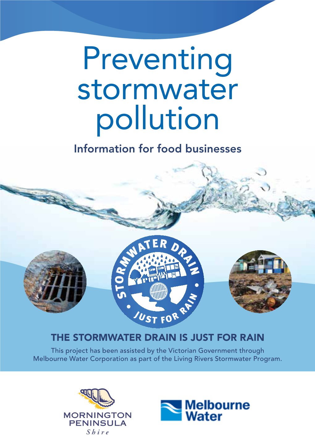 Preventing Stormwater Pollution Information for Food Businesses