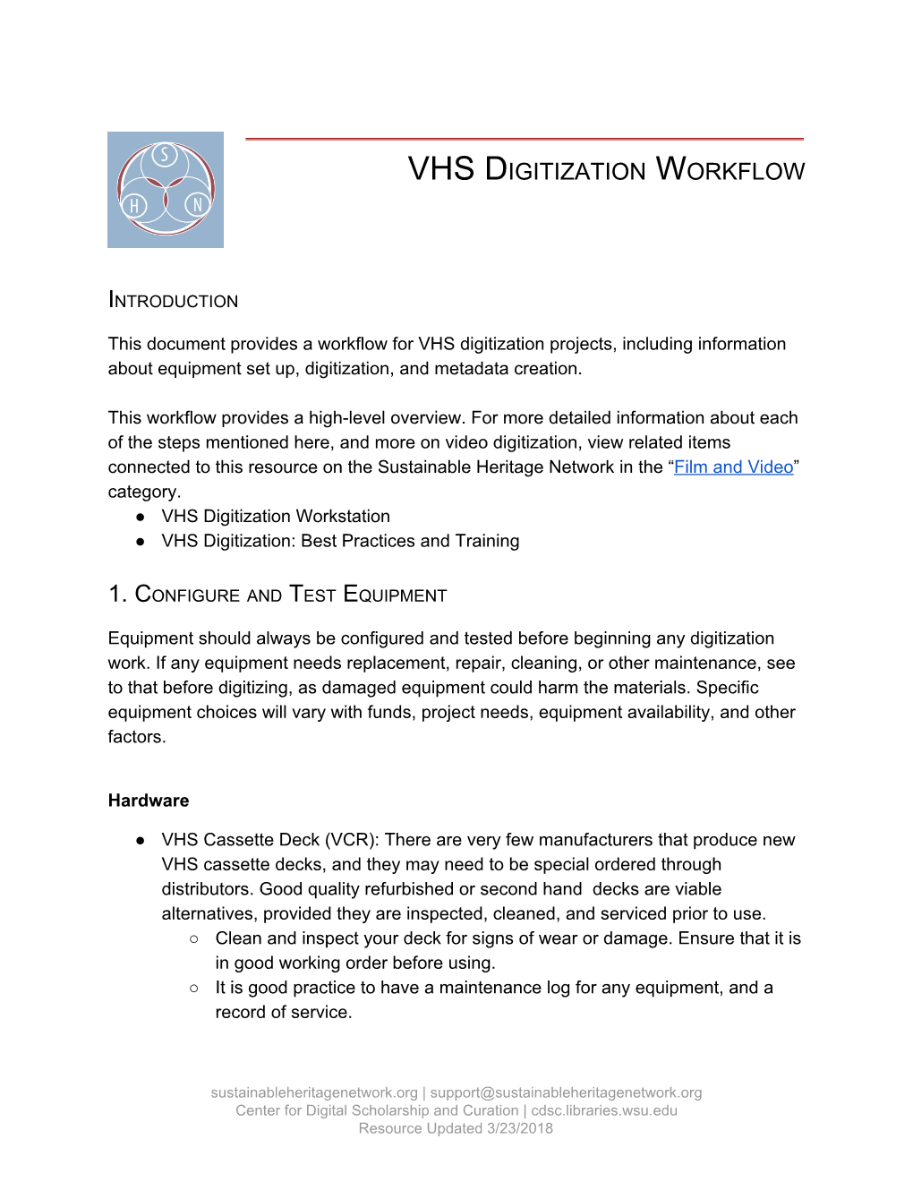 Vhs Digitization Workflow