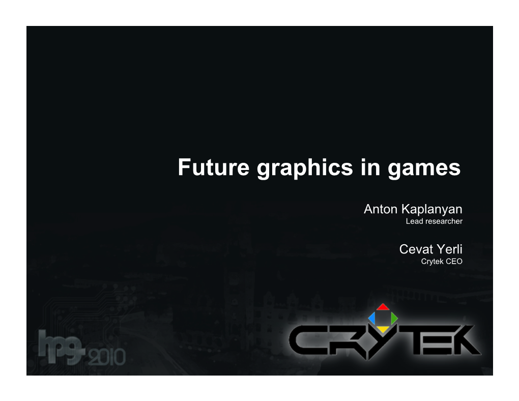 Future Graphics in Games