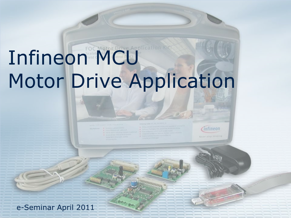 Infineon MCU Motor Drive Application
