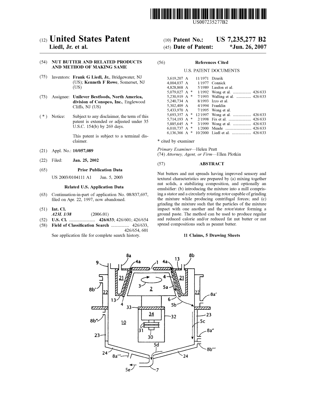 (12) United States Patent (10) Patent No.: US 7,235,277 B2 Liedl, Jr