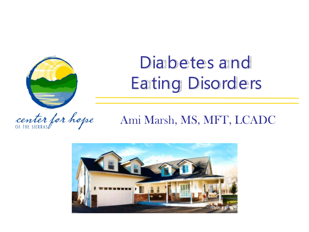 Diabetes & Eating Disorders