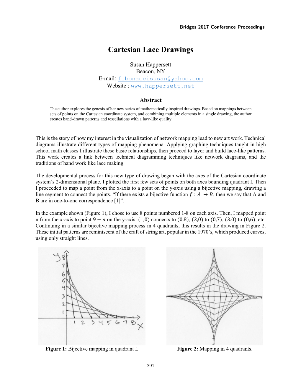 Cartesian Lace Drawings