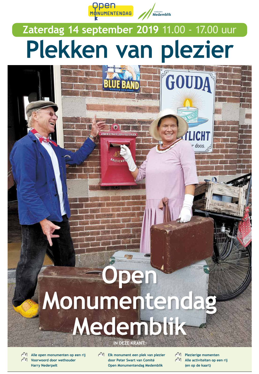 Zaterdag 14 September 2019 11.00 - 17.00 Uur Plekken Van Plezier