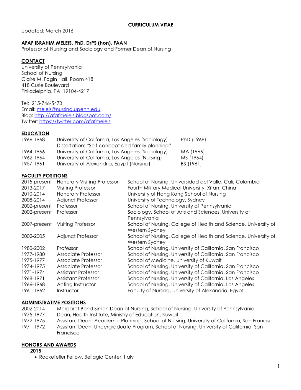 Meleis, Afaf CV 2016.Pdf