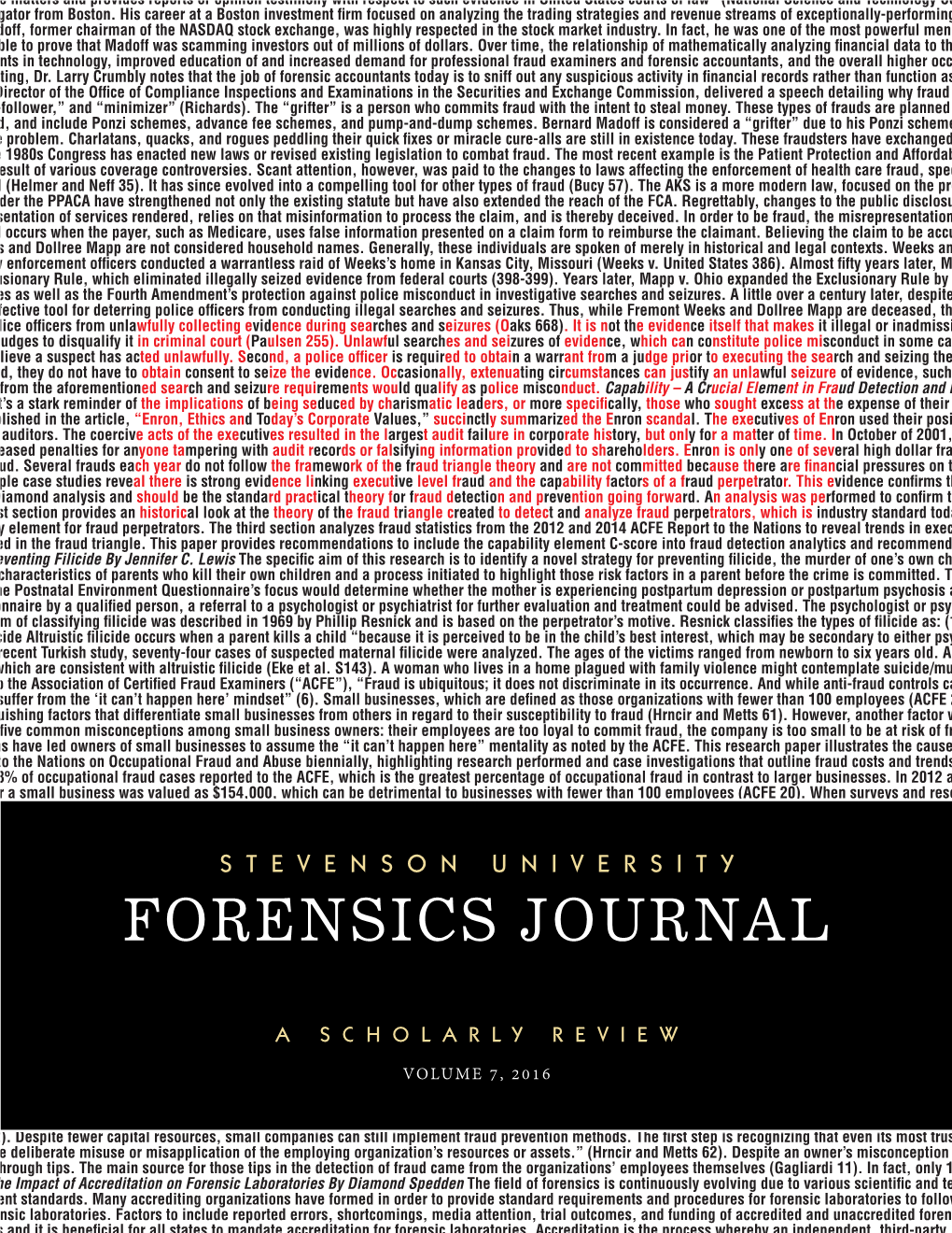 Forensics Journal