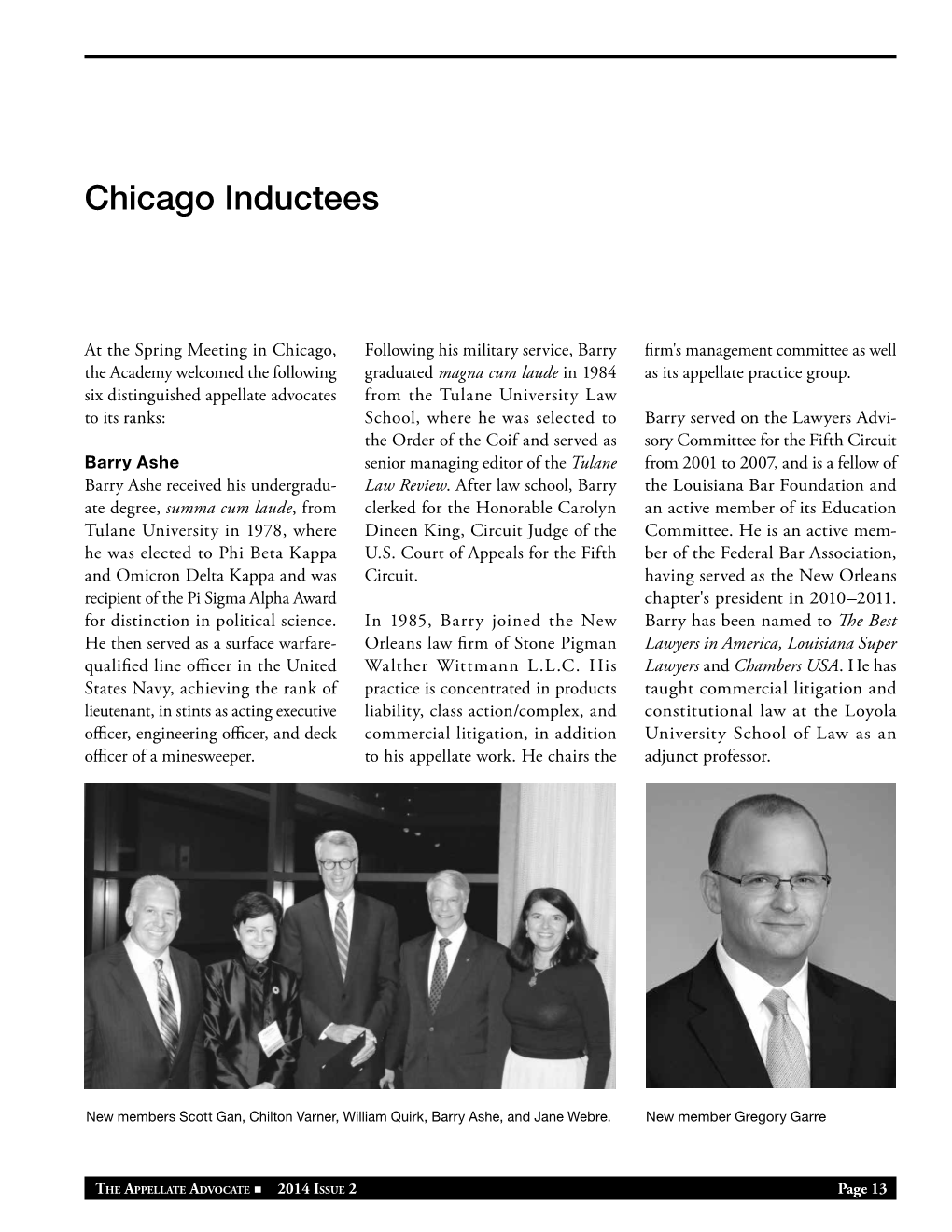 Chicago Inductees