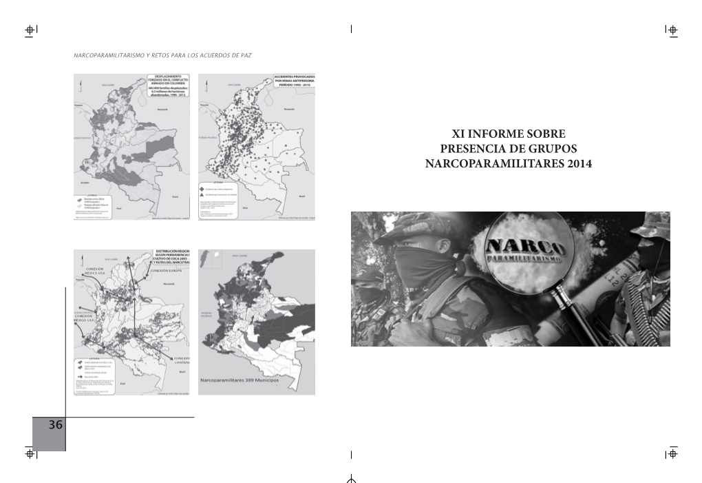 Xi Informe Sobre Presencia De Grupos Narcoparamilitares 2014