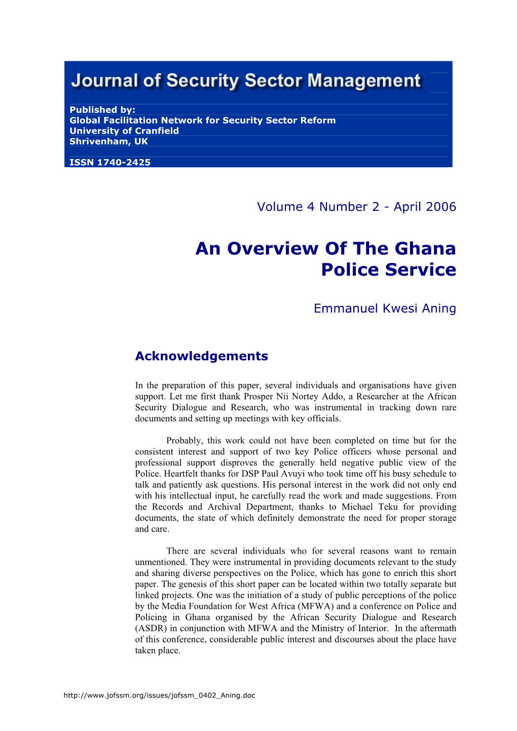 Ghana Police Service