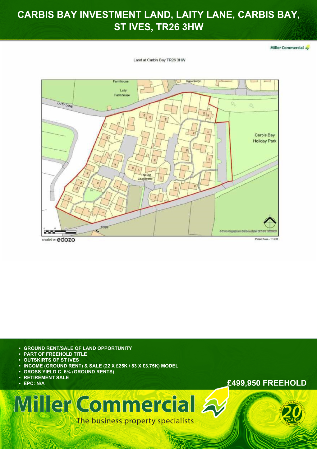 Carbis Bay Investment Land, Laity Lane, Carbis Bay, St Ives, Tr26 3Hw