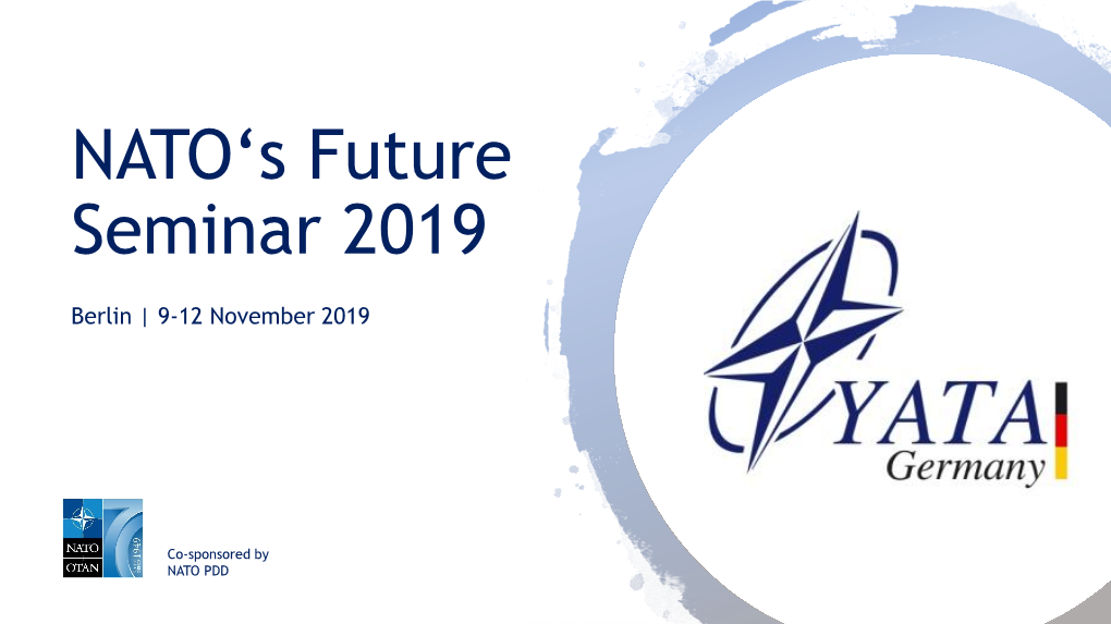 NATO's Future Seminar 2019