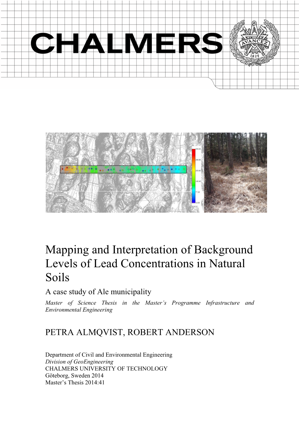 Mapping and Interpretation of Background Levels of Lead