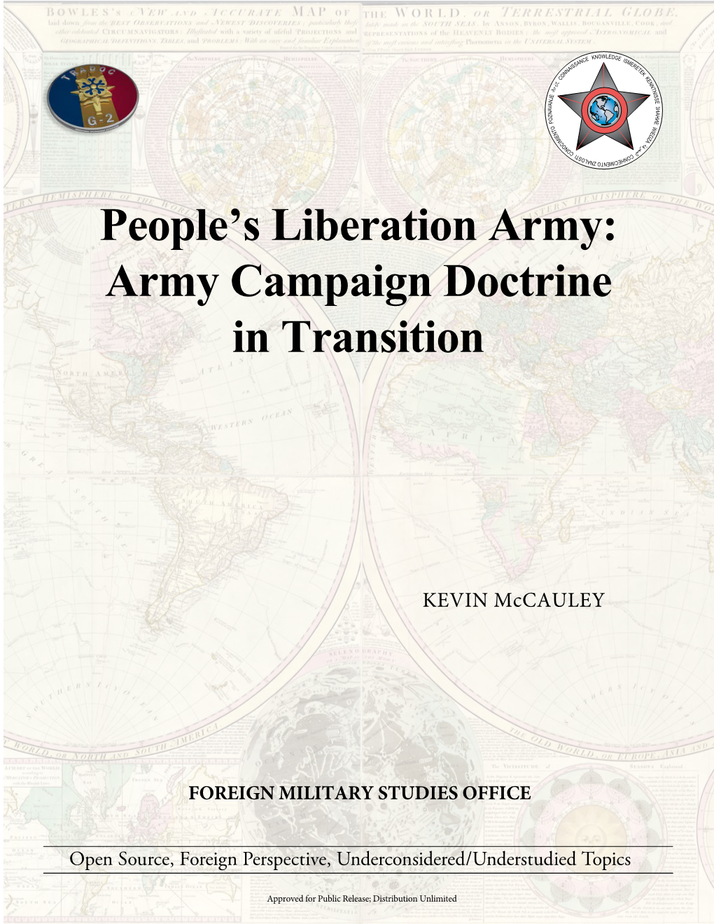 People's Liberation Army: Army Campaign Doctrine in Transition