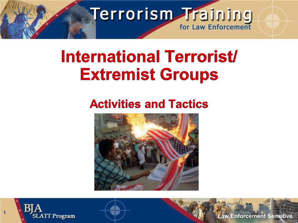 Domestic Terrorism & Violent Extremism