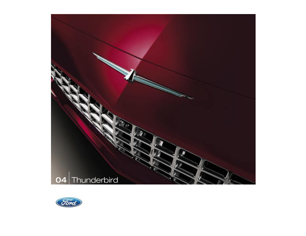 2004 Ford Thunderbird Brochure