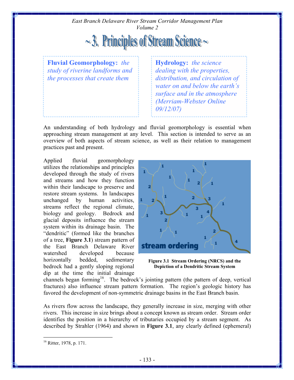 Fluvial Geomorphology