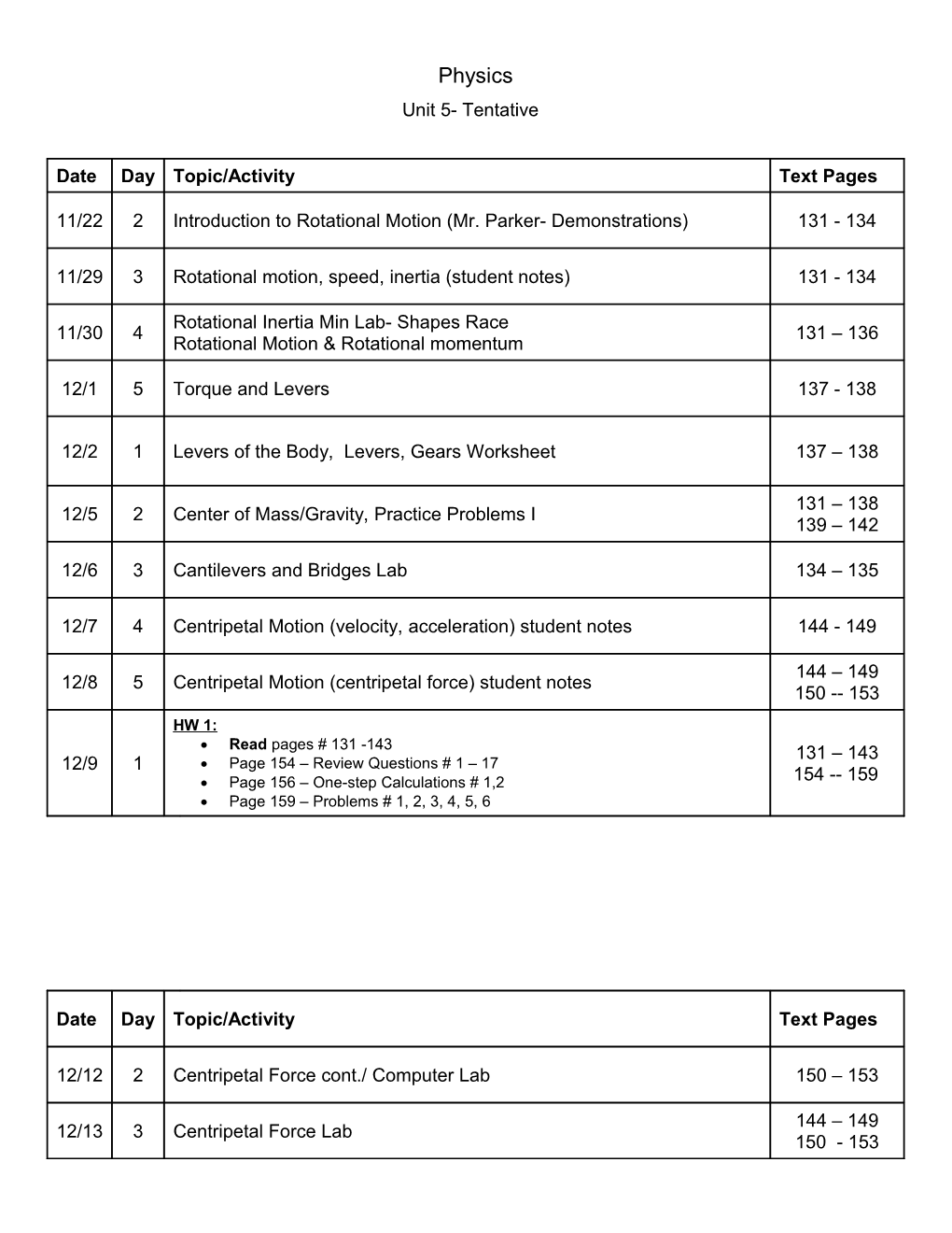 Page 156 One-Step Calculations # 1,2