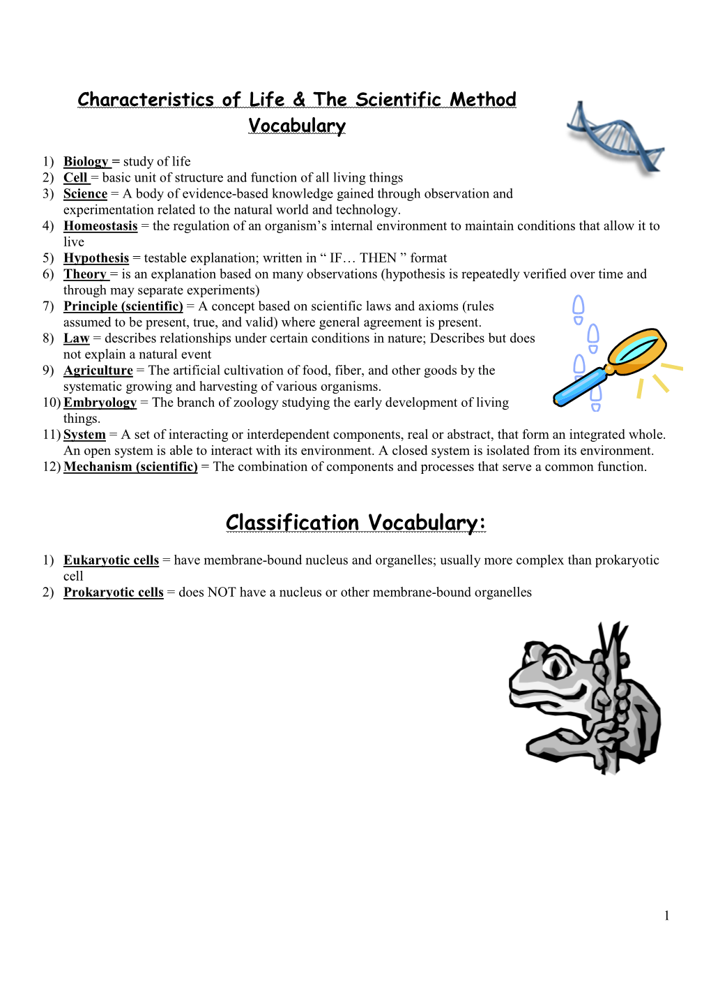 Keystone Vocab List Used