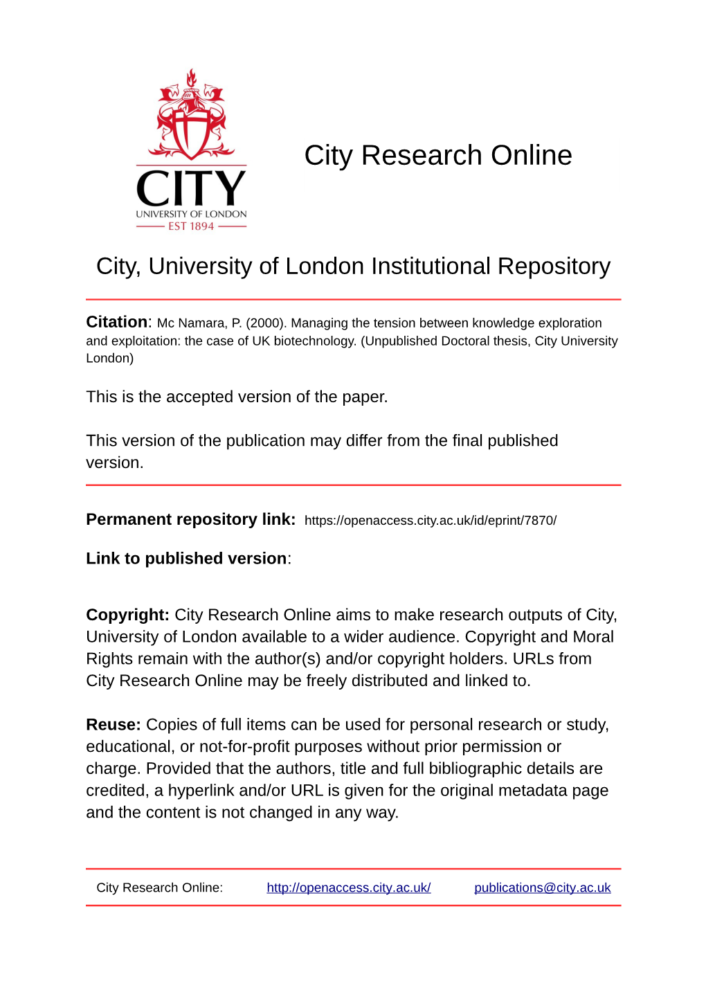 Appendix One the CELLTECH CASE STUDY