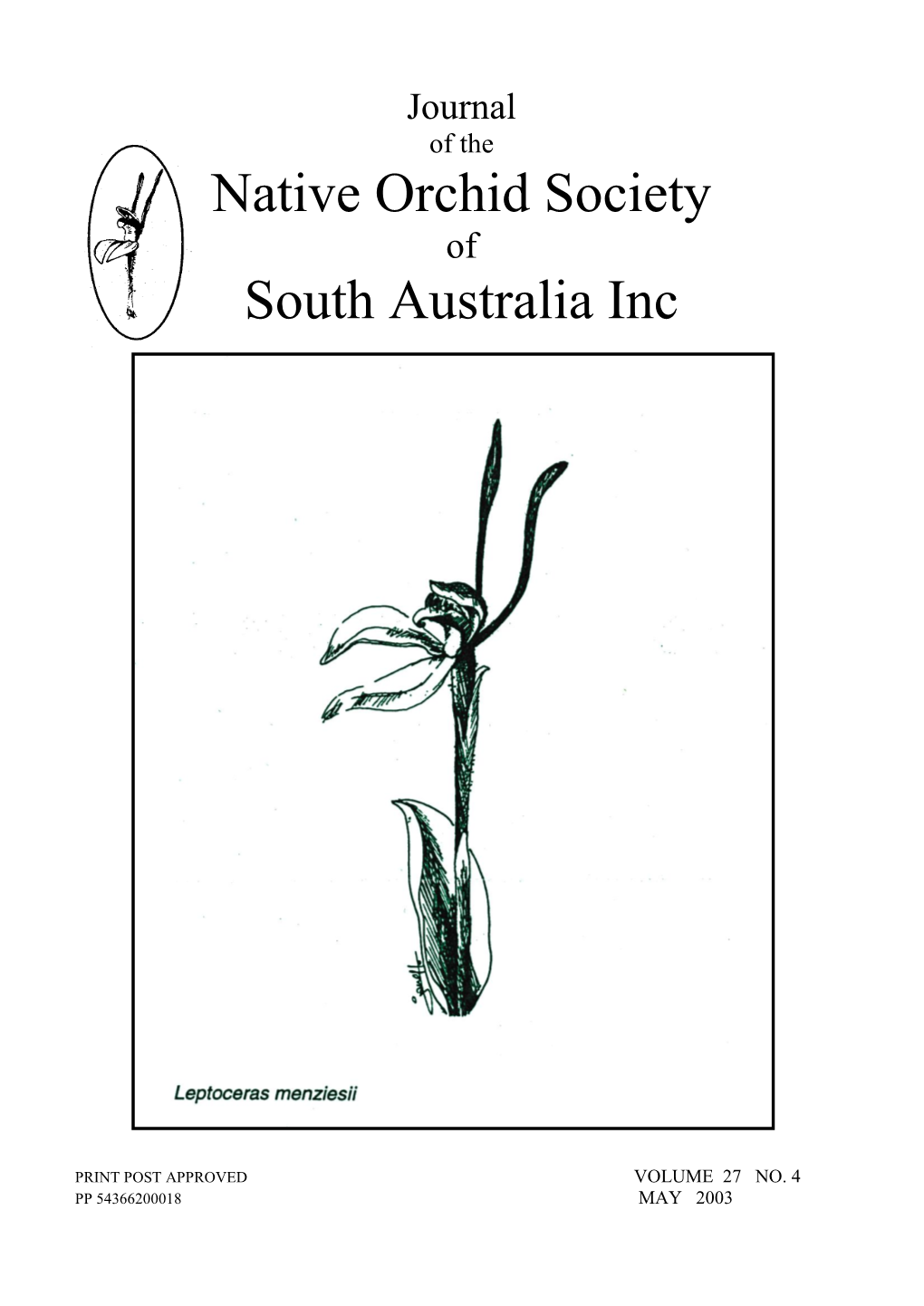 Native Orchid Society South Australia