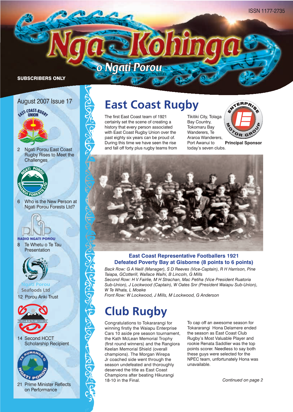 East Coast Rugby Club Rugby