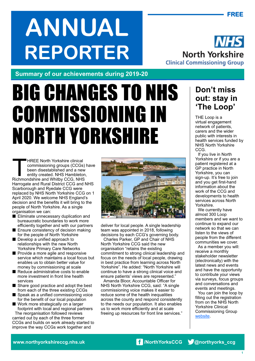 Big Changes to Nhs Commissioning in North Yorkshire