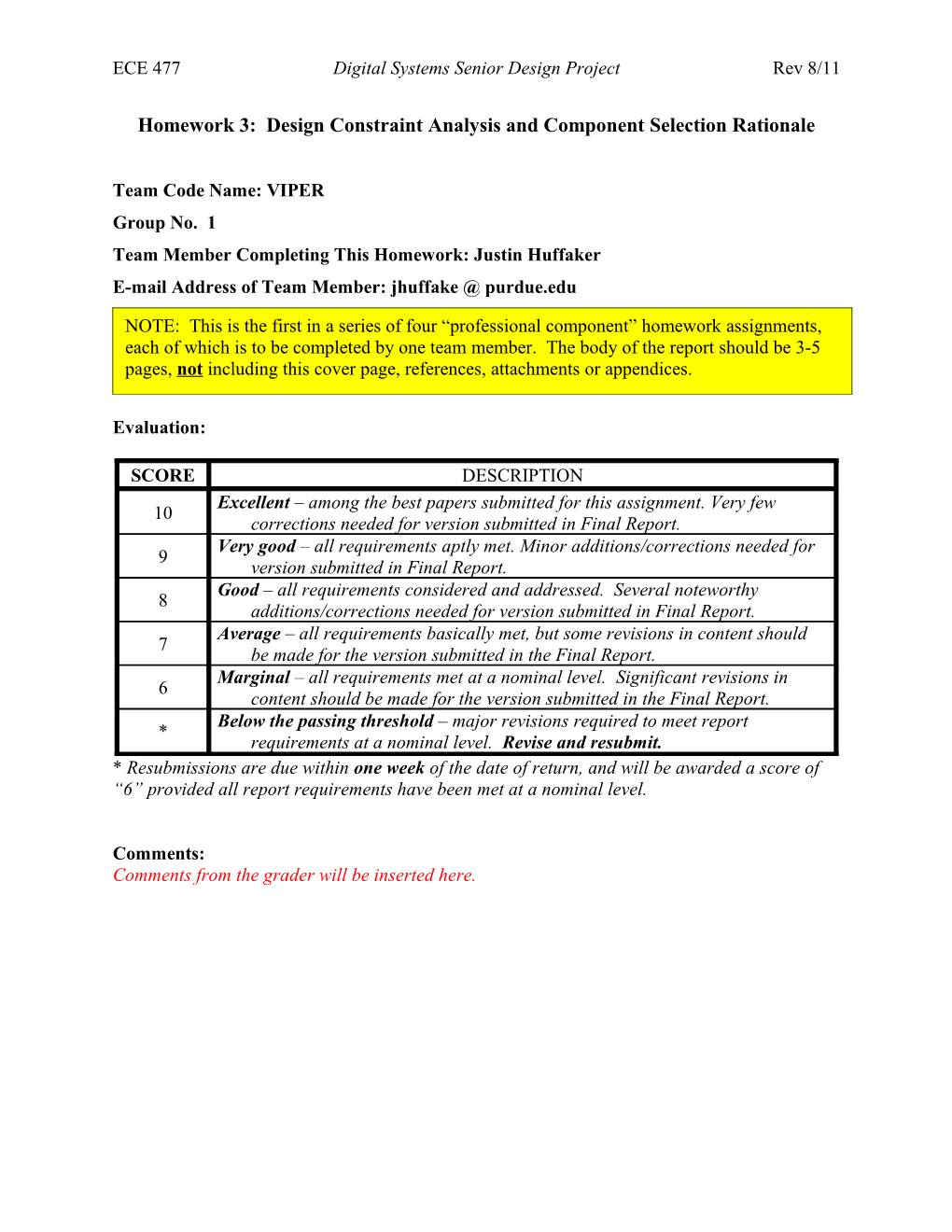 ECE 477 Digital Systems Senior Design Project Rev 8/11