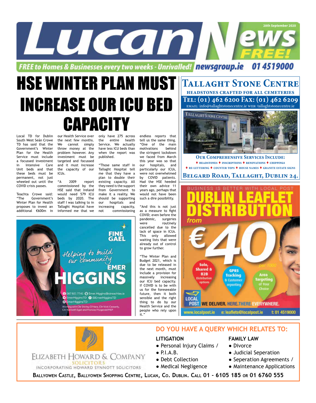 Hse Winter Plan Must Increase Our Icu Bed Capacity