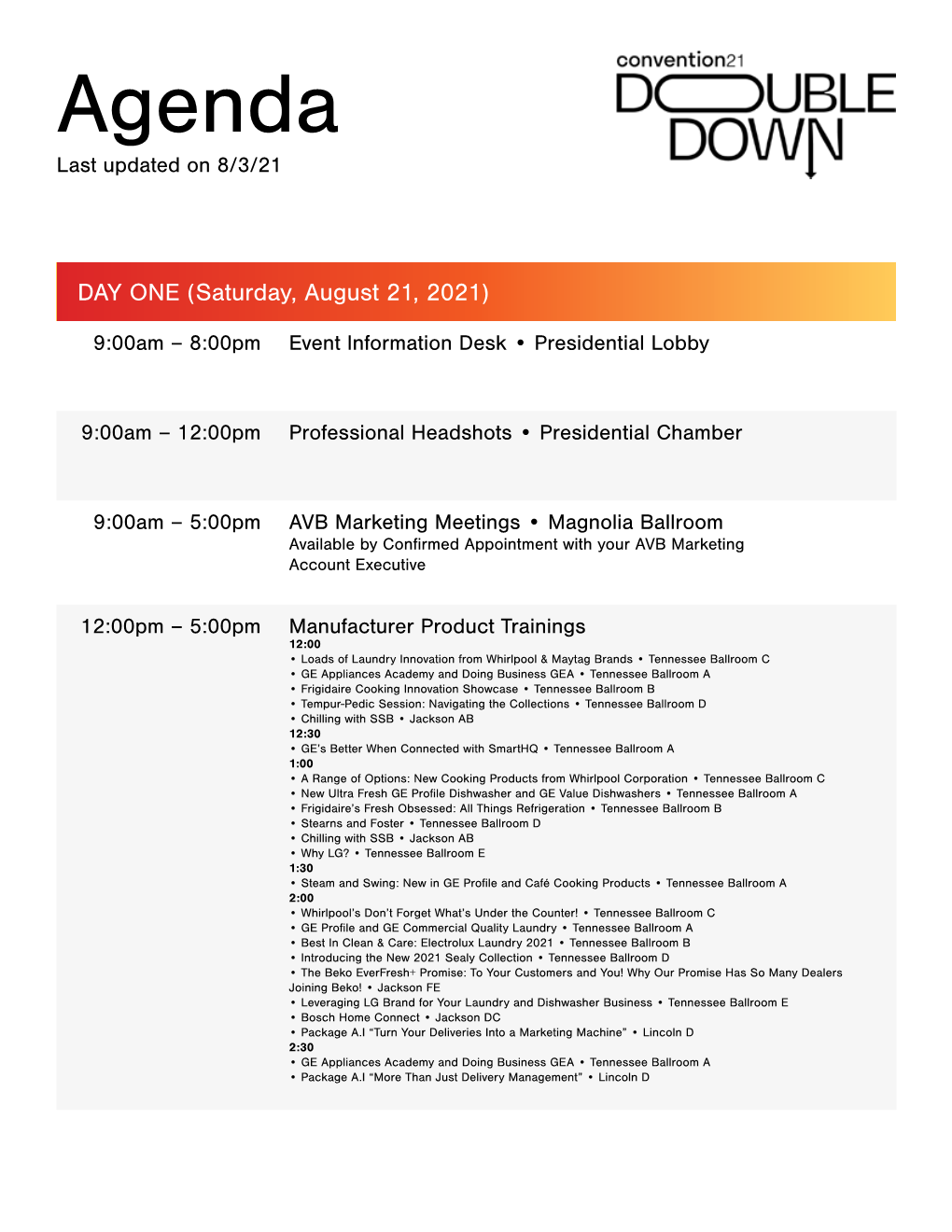 Agenda Last Updated on 8/3/21