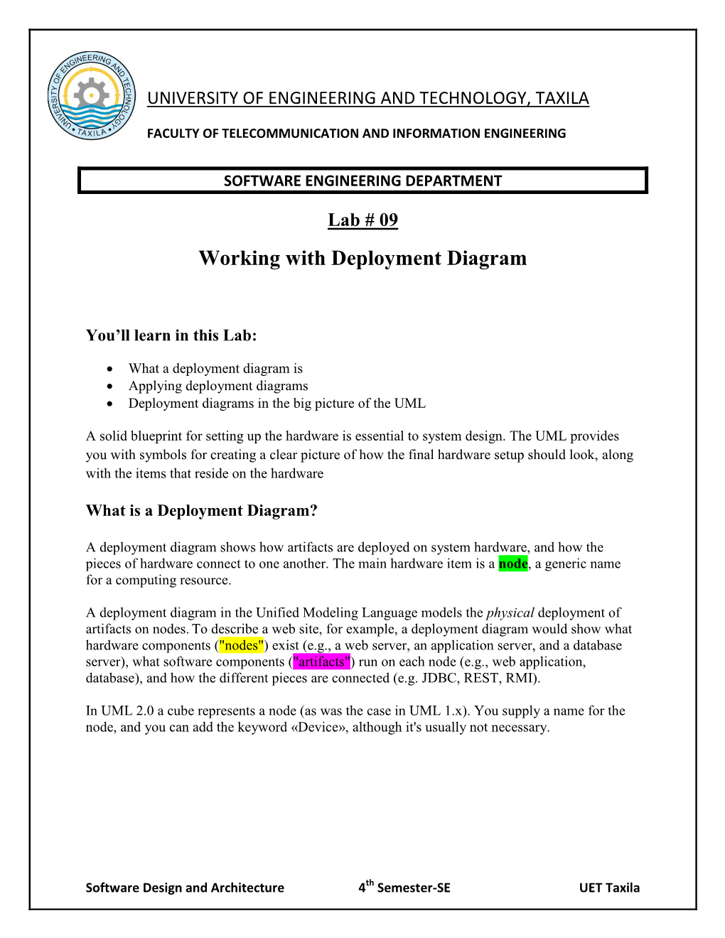 Working with Deployment Diagram